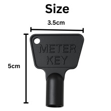 Triangle Key Electric Box [2 Pack] - Black Plastic