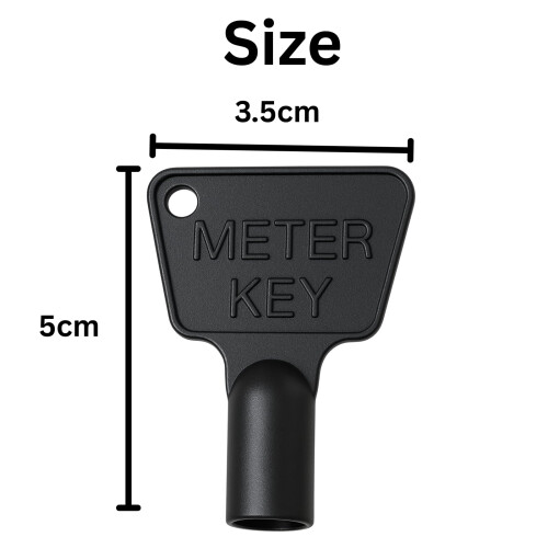 Triangle Key Electric Box [2 Pack] - Black Plastic