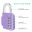 ZHEGE Combination Padlock, 4 Digit Padlock with Code, Resettable Locker Padlocks for School Locker, Toolbox 3