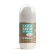 Salt of the Earth - Natural Refillable Roll On Deodorant - Ginger & Jasmine - Vegan Formula with Long-Lasting Protection - Made in the UK - 75ml