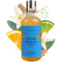 Di Palomo Orange Blossom & Honey Luxury Bathing Bubbles 300ml. Foaming Bubble Bath. Luxury Shower Gel & Body Wash with Nourishing Skin Care. Bath