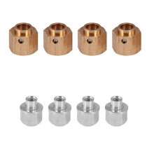 Esagono ruota in ottone per aggiornamento auto RC, compatibile con Traxxas TRX-4