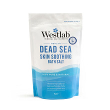 Westlab Dead Sea Salts 1kg, Soothes Dry, Itchy Skin, for Eczema, Psoriasis, Acne, 100% Natural.