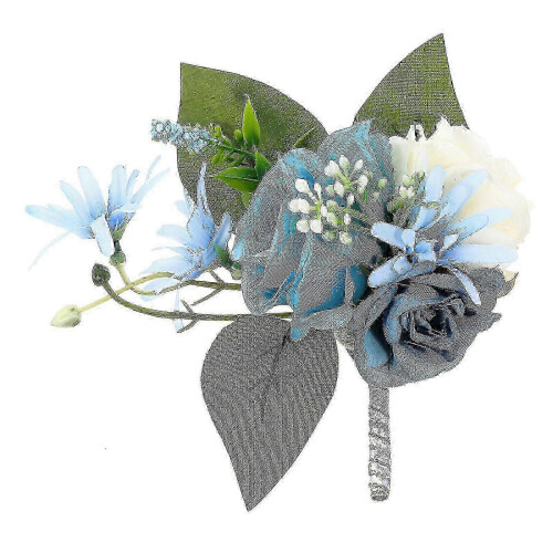 Broche délicate pour corsage de mariage, ornée de fleurs.
