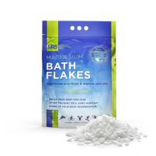 Finest Magnesium Bath Flakes, Epsom Salt, Bath Salts, Body Muscle and Foot Soak, Regenerate Body and Mind, Mined in Germany Ancient Zechstein Seabed