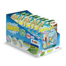 INKEE Fun Beach 8 Pack Kids Bath Bombs with Surprise Hippo Figures – Watermelon Scent and Mango Butter – Bubble Bath Toys for Children Age 3+