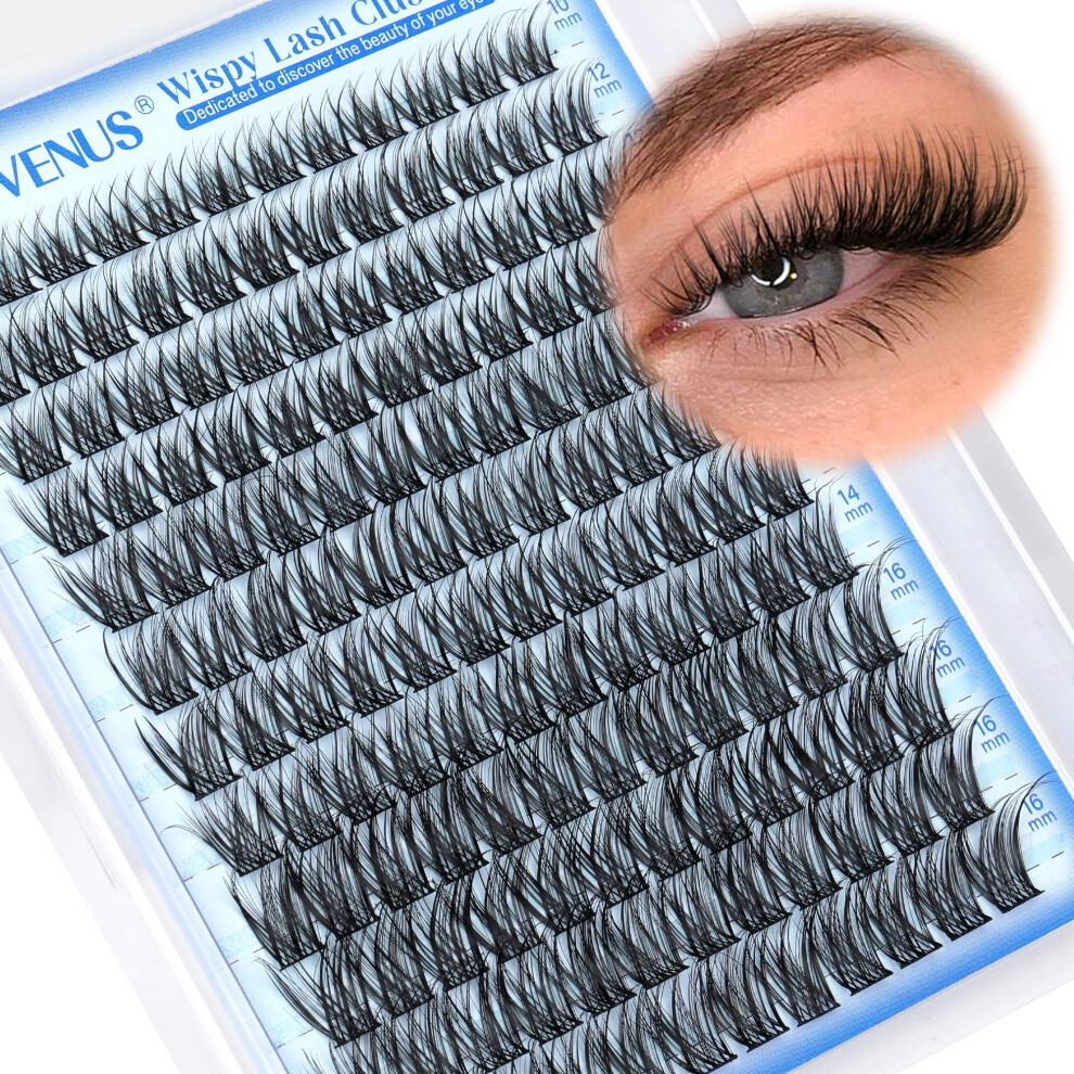 Goddvenus Light Wispy Cluster Lashes Natural Individual Eyelashes Diy Eyelash Clusters D Curl Russian Lash Extensions Eyelash Individuals