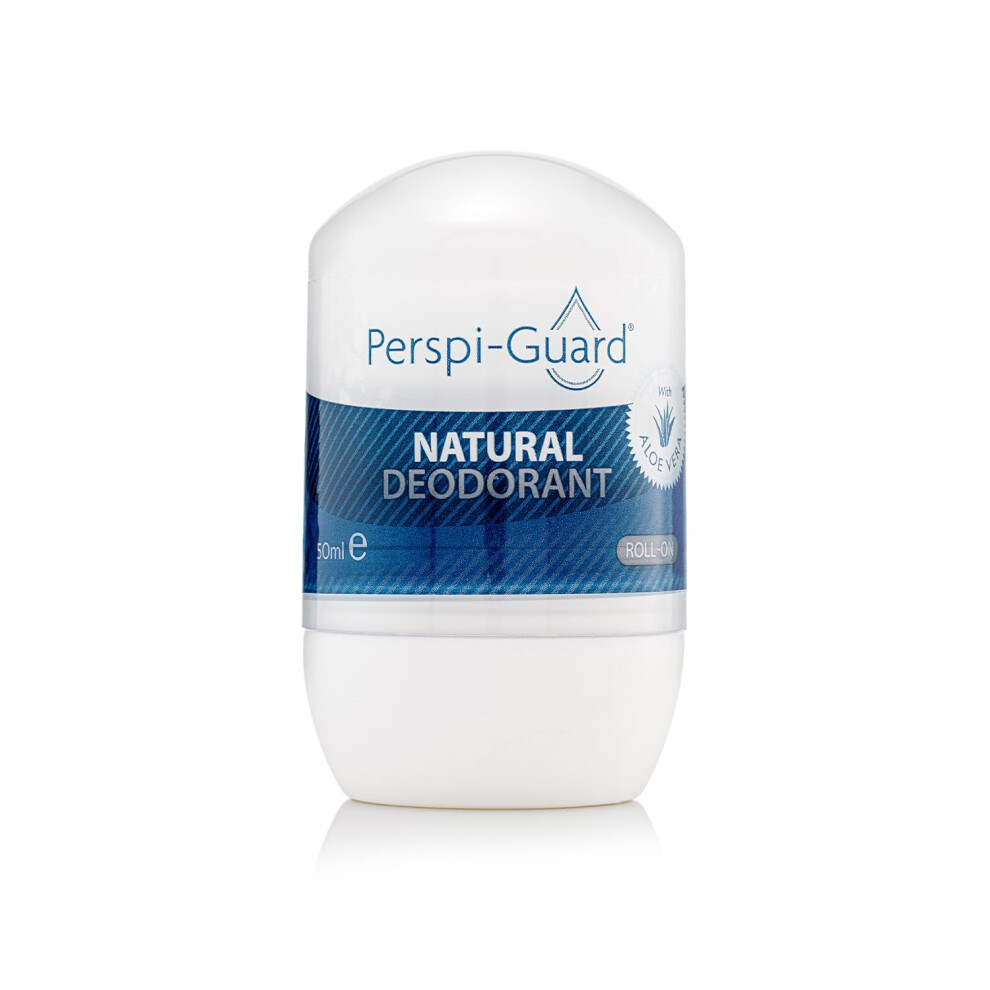 Perspi-Guard Natural Deodorant Roll-On For Women & Men, Aluminium Free, Long-Lasting Odour Protection, Aloe Vera, Vegan, Paraben Free, 50Ml