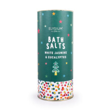 Elysium Spa Bath Salts | Christmas Gifts for Womens | Stocking Fillers (Xmas Tree - White Jasmine & Eucalyptus, 600g)