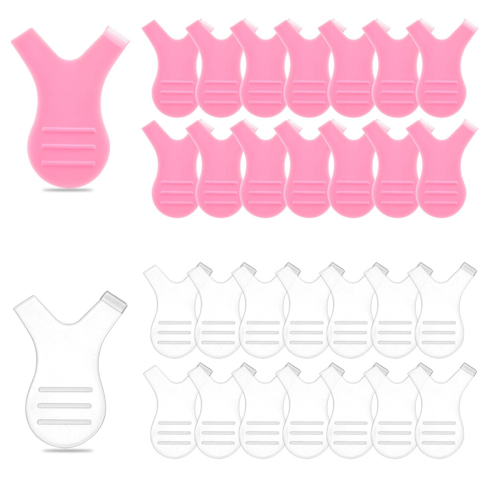 Innohhustle 30 Pieces Y Lash Lift Tool Lash Lift Applicator Tool Y Shape Lash Lift Brush Comb Eyelash Perming Brush Y Comb Eyelash Lift Brush Silicone Grafting