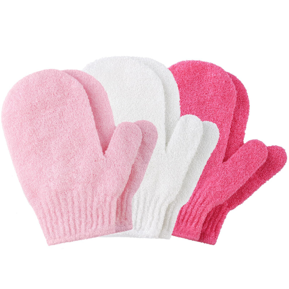 Admygo 6Pcs Exfoliating Gloves, Exfoliating Wash Gloves, Shower Scrub Gloves Away Ingrown Hair And Dead Skin For Shower, Spa