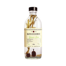 Fikkerts Fruits of Nature Green Tea Soothing and Relaxing Bath Oil Essence (200ml/6.76floz) with Lively, Herbal Citrus Tones, Vegan Plant Based