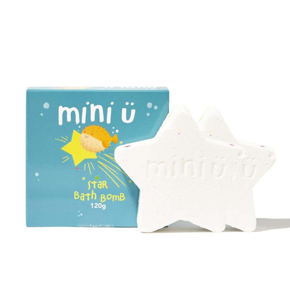Mini-U Mini U Star Bath Bomb (Pack Of 2) - Bathtime Gift Box Idea For Girls & Boys - Vegan, Non-Toxic - Gentle On Skin, Mess-Free & Stress Free (Pack Of 2)