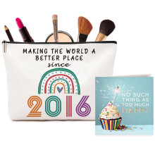 10th Birthday Gifts for Girls, Exquisite Makeup Bag, Pencil Case & Blessing Card – 10th Birthday Gifts Set for Her, Daughter, Best Friend or Sister