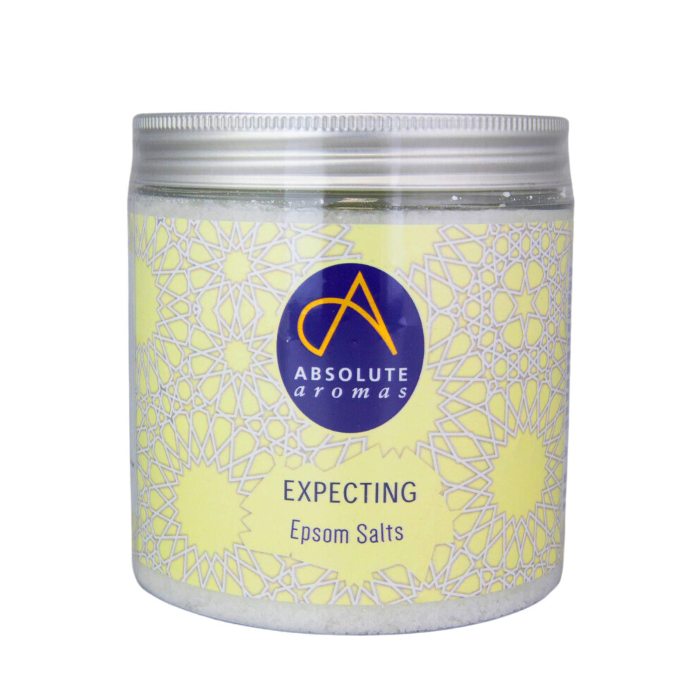 Absolute Aromas Expecting Epsom Salt 575G - Magnesium Sulphate Infused With 100% Pure Neroli, Petitgrain And Tangerine Essential Oils