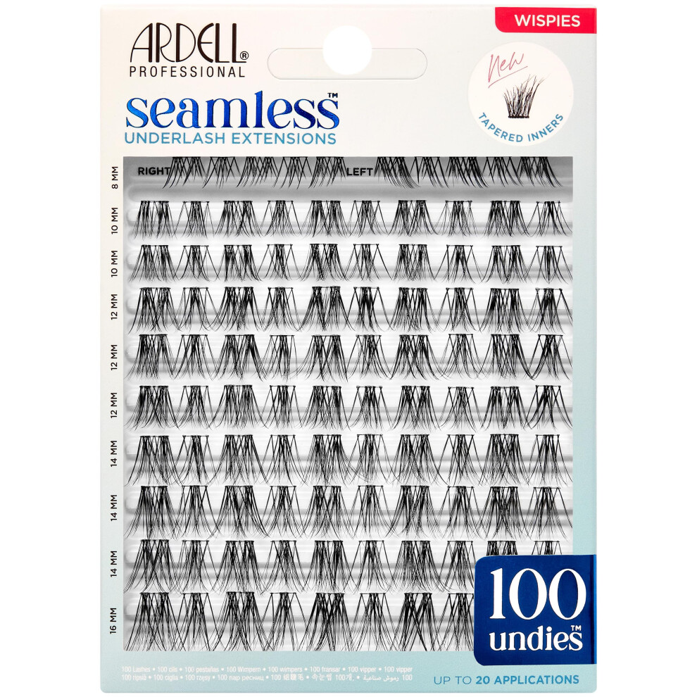 Ardell Seamless Underlash Extensions Wispies – Wispy Lash Clusters, Natural False Eyelashes Lash Extension, Diy Cluster Eyelash Extensions, 100 Ct