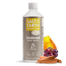 Salt of the Earth - Natural Deodorant Spray Refill - Amber & Sandalwood - 100% Natural Origin Ingredients - Vegan - Suitable for Men