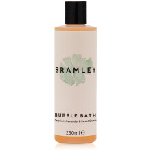 Bramley Lavender Bubble Bath (250ml), Bath Soak with Geranium & Sweet Orange Essential Oils, Vegan Natural Bubbles to Gently Cleanse & Soften