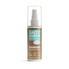 Salt of the Earth – Refillable Natural Deodorant Spray – 100% Natural Origin Ingredients - Vegan, Long Lasting Protection – Suitable For Women