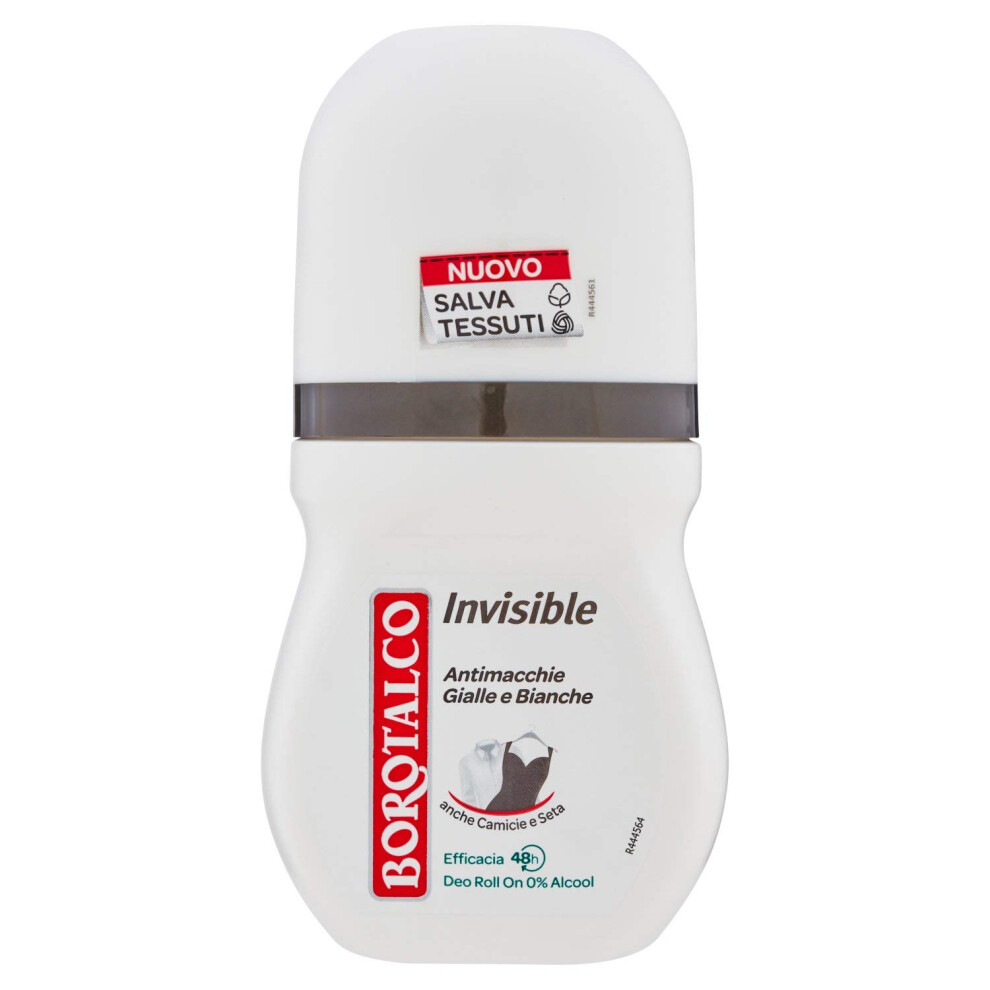 Borotalco Deodorant With Roll-On Invisible