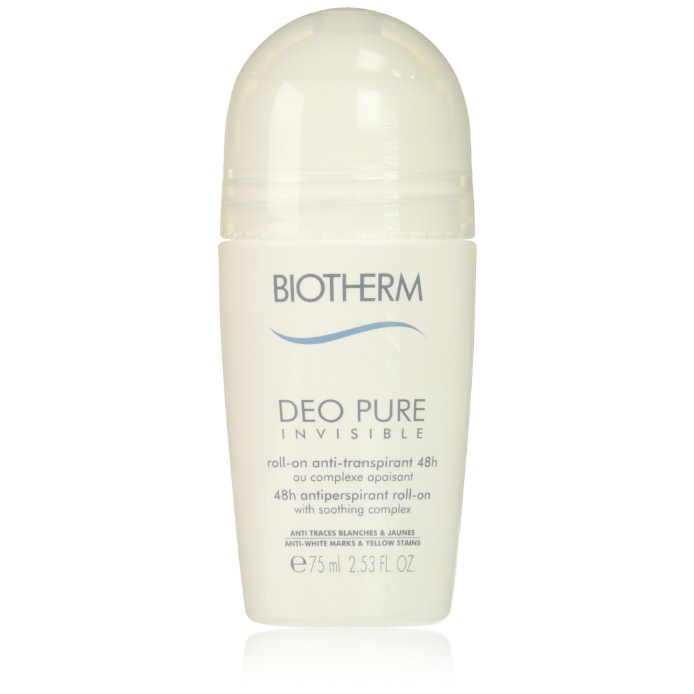Biotherm Deo Pure Invisible 48 Hours Antiperspirant Roll-On 75Ml/2.53Oz (Unscented)