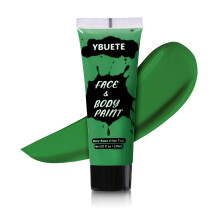 YBUETE Green Face Body Paint, Professional Paint for Halloween Cosplay Costume Party