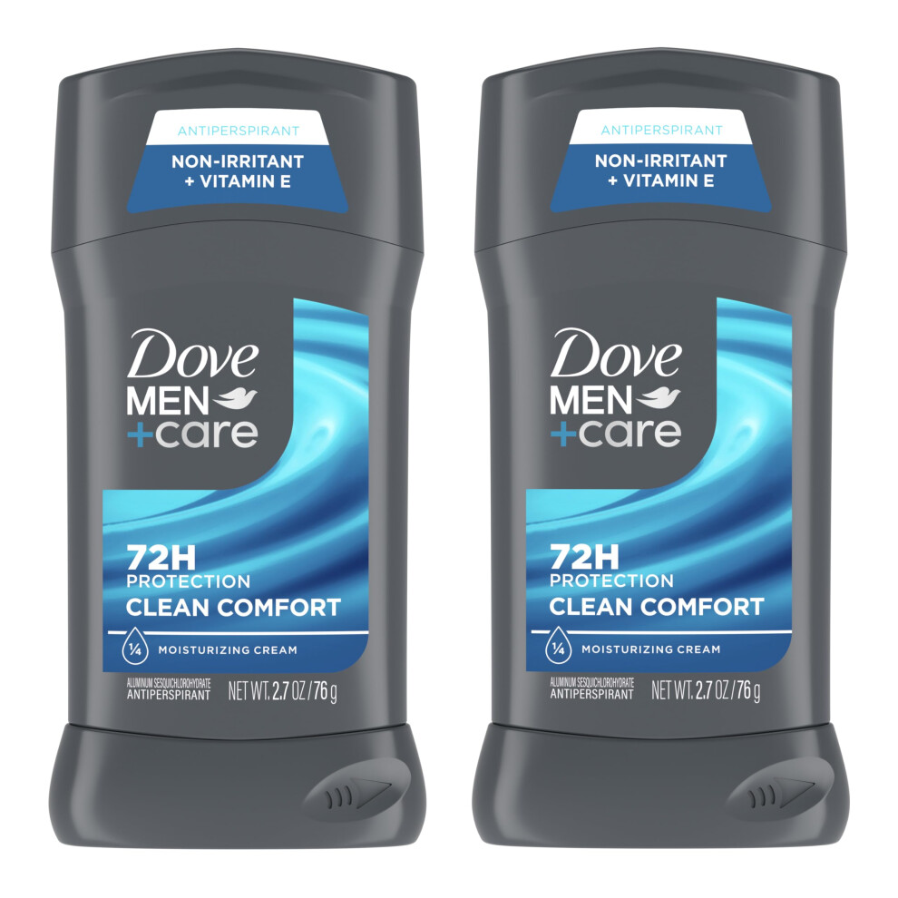 Dove Men + Care Dove Men+Care Clean Comfort Antiperspirant Deodorant 2.7 Oz, Twin Pack By