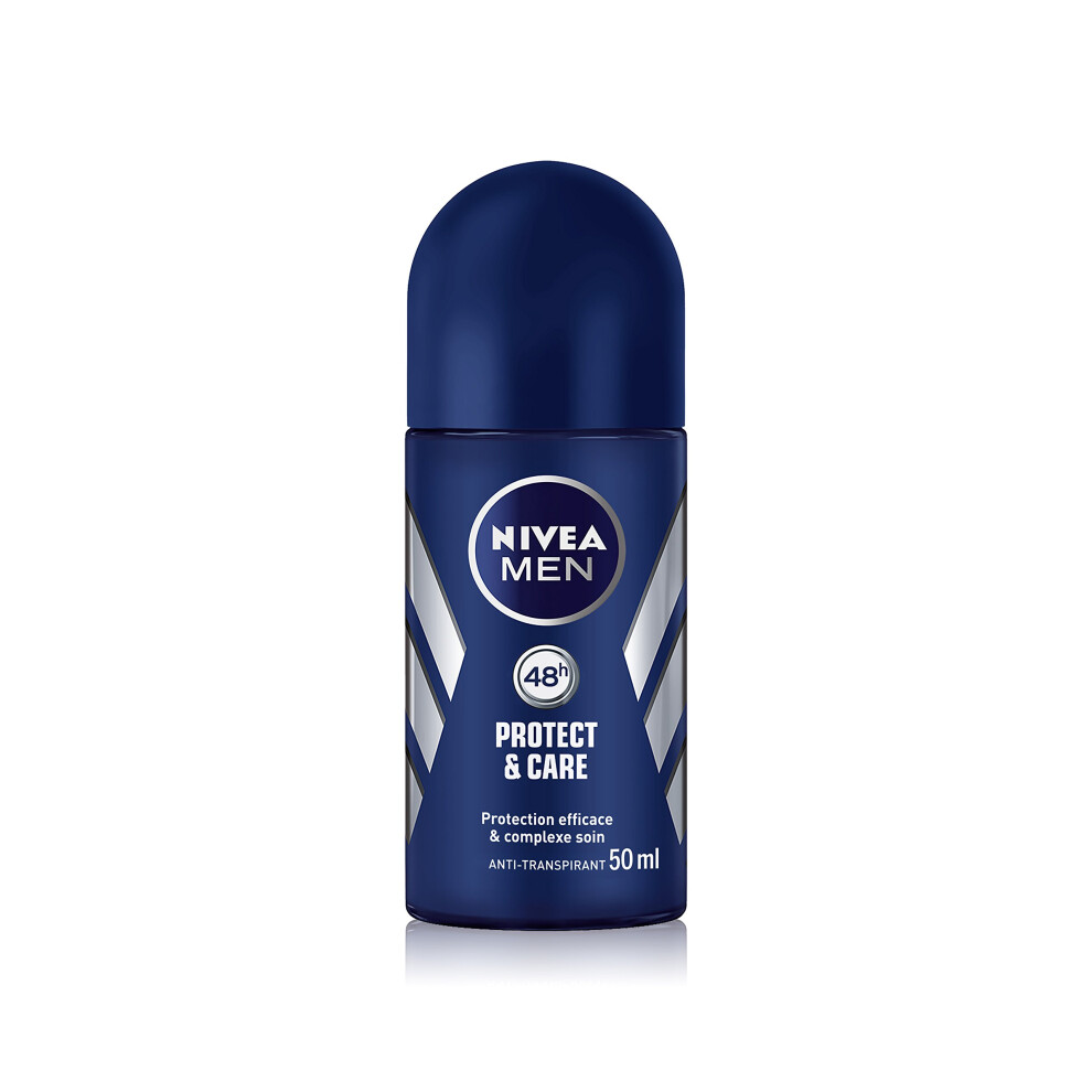 Nivea Men Protect&Care Roll-On Deodorant 50 Ml - Pack Of 2