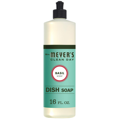 Mrs. Meyer's Clean Day Liquid Dish Soap - 16 oz - Basil - 2 pk