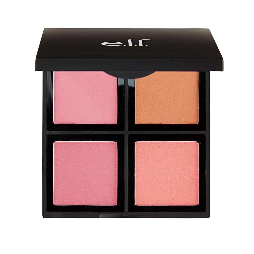 E.l.f. Cosmetics Powder Blush Palette Â Four Shades, Long-Lasting Pigment, Light