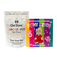 300g OatSoak Dissolvable Oats for The Bath & Chicken Pox Story Book. Soothes and Storytelling. Soothing for Skin Prone to Chicken Pox, Itchy