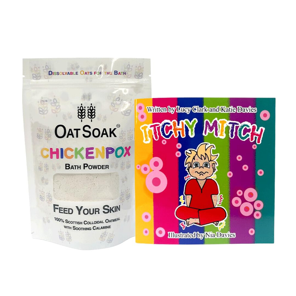 Bare Boutique 300G Oatsoak Dissolvable Oats For The Bath & Chicken Pox Story Book. Soothes And Storytelling. Soothing For Skin Prone To Chicken Pox, Itchy