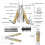 BIBURY Multitools, Multi Tool Foldable Pliers with Upgraded Scissors and Screwdriver Set, Stainless Steel Multitools, Ideal for Camping, Outdoor 2