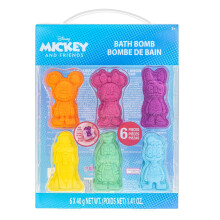 Mickey Minnie and Friends 6 Piece Bath Bombs for Kids, Bubble Gum Scented, Bath Toys for Kids, Ages 3+, by Townley Girl