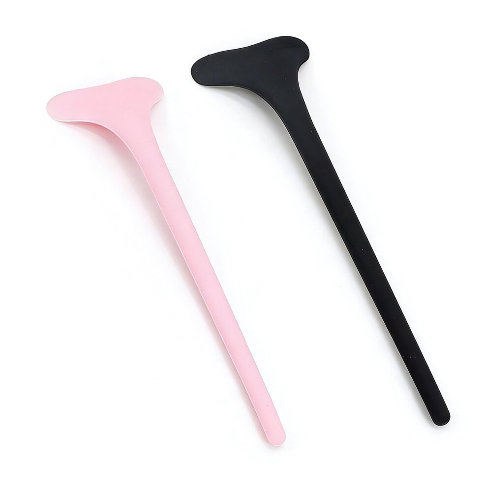 Bamyli Bamily 2Pcs Mascara Shield, Reusable Silicone Eyeliner Stencils, Eyeshadow Applicator For Beginners, Soft Skin-Friendly
