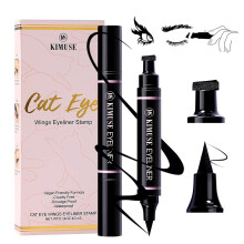 KIMUSE Winged Eyeliner Stamp-2 Eyeliner Pens for Perfect Wing Cat Eye Stamp Eyeliner Waterproof Smudge Proof, Long Lasting Makeup Liquid Eye Liner