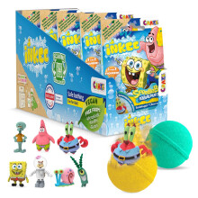 INKEE Spongebob Squarepants Bath Bombs 5 Pack Children's with Surprise - Spongebob Collectable Figurines