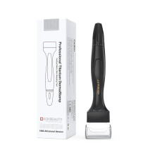 KOI BEAUTY Derma Stamp - 140 Real Needles, Professional Microneedling for Home, Titanium Dermastamp for Scalp Hair Beard Face & Body