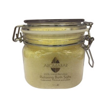 Mens Relaxing Bath Salts Soak 550g Gift Jar Epsom Salts and Dead Sea Salts Enriched with Cedarwood
