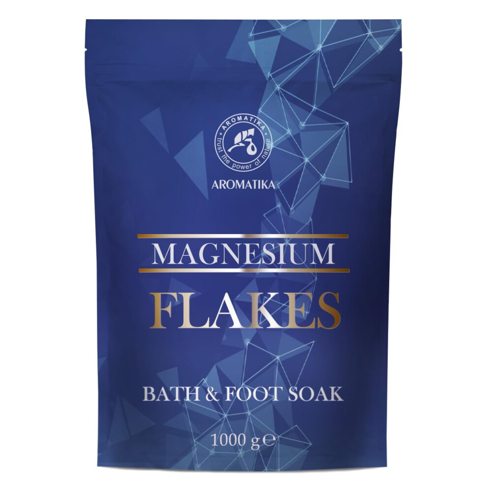 Aromatika Trust The Power Of Nature Magnesium Flakes 1000G - Magnesium Bath - Relaxing Bath Soak - Soothing & Relieves Fatigue - Relax - Body Care - Skin Hydrating - Wellness - Beauty