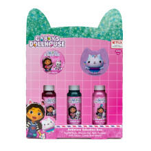 Gabby's Dollhouse Children's Bath Selection Box - Bathtime Gift Set - Includes 5 Items - Bubble Bath, Bath Beads, Fizzer, Bath Power, Shower Gel