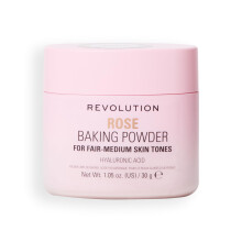 Revolution Loose Baking Powder, Makeup Setting Powder for a Luminous Finish, Absorbs Shine & Excess Oils, Vegan & Cruelty-Free, 30g, Rose