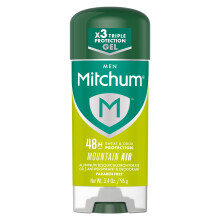 Mitchum Men Gel Antiperspirant Deodorant, Mountain Air, 3.4oz.