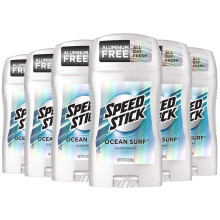 Speed Stick Men's Deodorant, Ocean Surf - 3 ounce (Pack of 6)