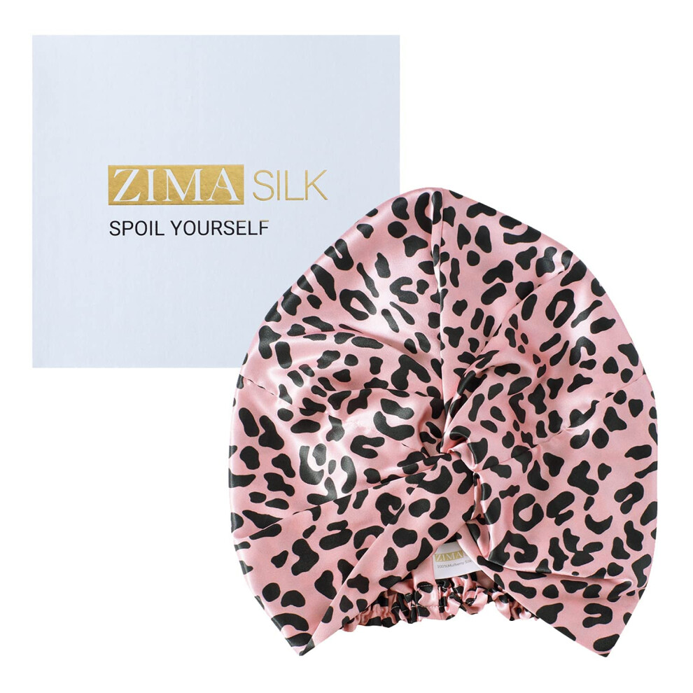 Zimasilk 22 Momme 100% Mulberry Silk Bonnet For Sleeping & Women Hair Care, Silk Shower Cap
