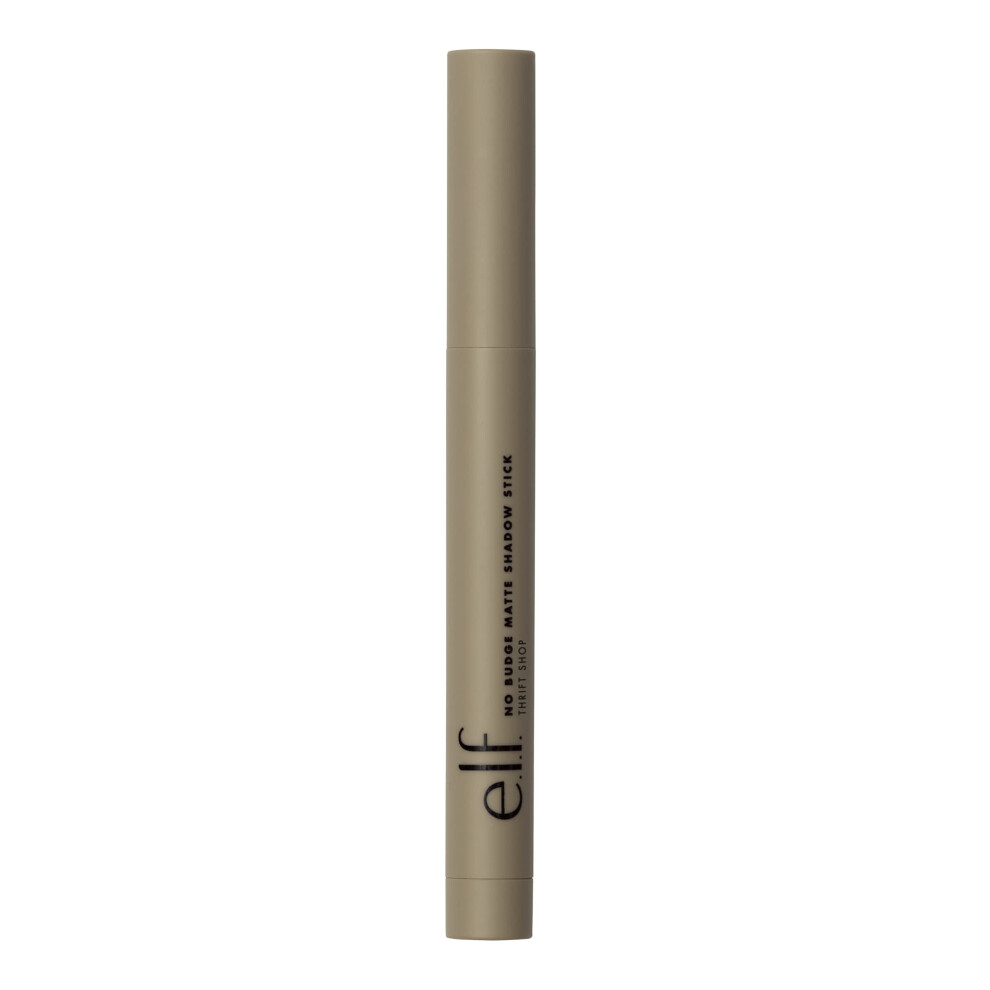 E.l.f. Cream No Budge Matte Eyeshadow Stick, One-Swipe Eyeshadow Stick, Long-Wear & Crease Resistant, Matte Finish, Thrift Shop