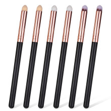 6 Pcs Eyeshadow Brushes, Round Professional Blending Eye Makeup Brush Set Reusable Eye Shadow Brush for Eyeshadows Eyebrow