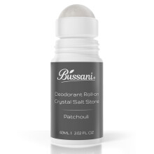 Bussani Roll On Deodorant for Men | Crystal Salt Stone Deodorant | Aluminum & Baking Soda Free | 24-Hour Odor Protection | Fragrance