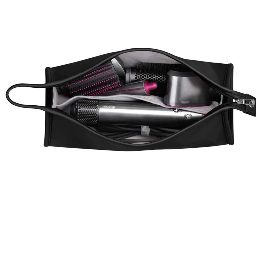 Hengsi Red Blesys Travel Bag For Dyson Airwrap/Hair Dryer Supersonic & Accessories - Waterproof Pu Leather Storage Organiser