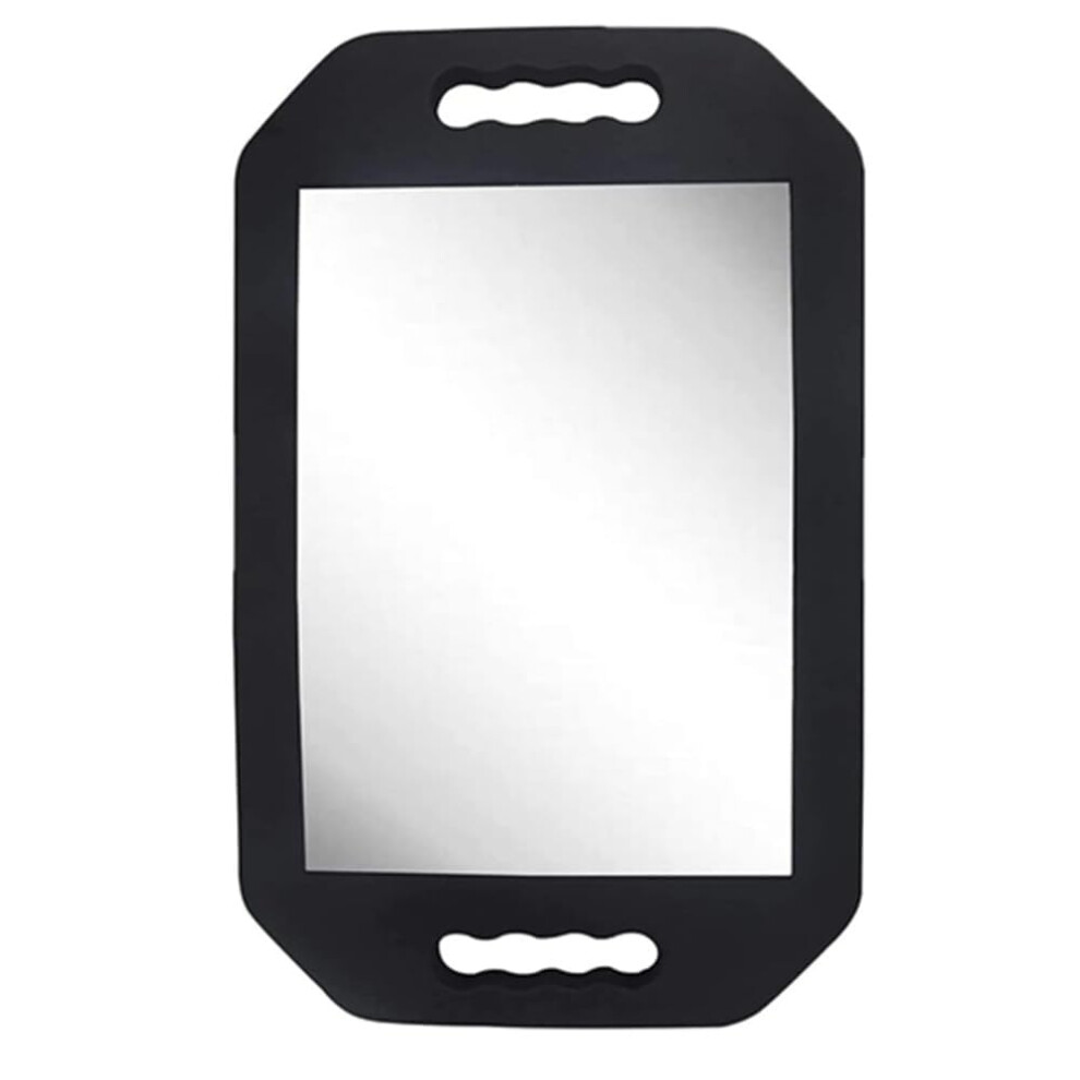 Mpowtech Hand Held Mirror With Handle,Haircut Barber Mirror For Hair And Beauty Salon - Barbershop (16.14 L X 9.84 W)